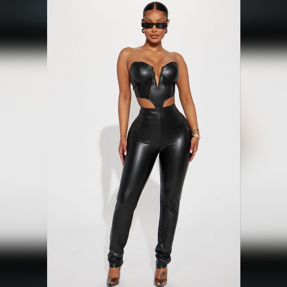 Fashion Nova Black Cutout Jumpsuit